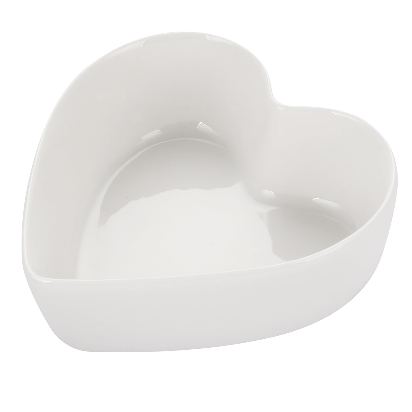 Sizikato Cute Heart Shaped Ceramic Bowl
